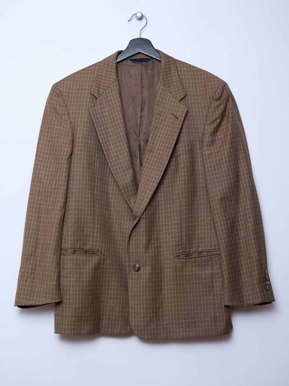 Burberry London Men's Wool Sport Coat Blazer Plaid Jacket old money quiet luxury